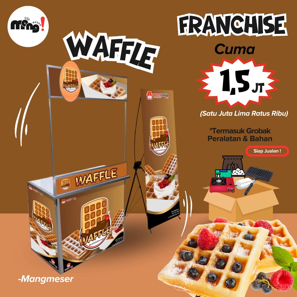 PAKET USAHA CROFFLE || FRANCHISE PERALATAN LENGKAP SIAP JUALAN - MANG MESER