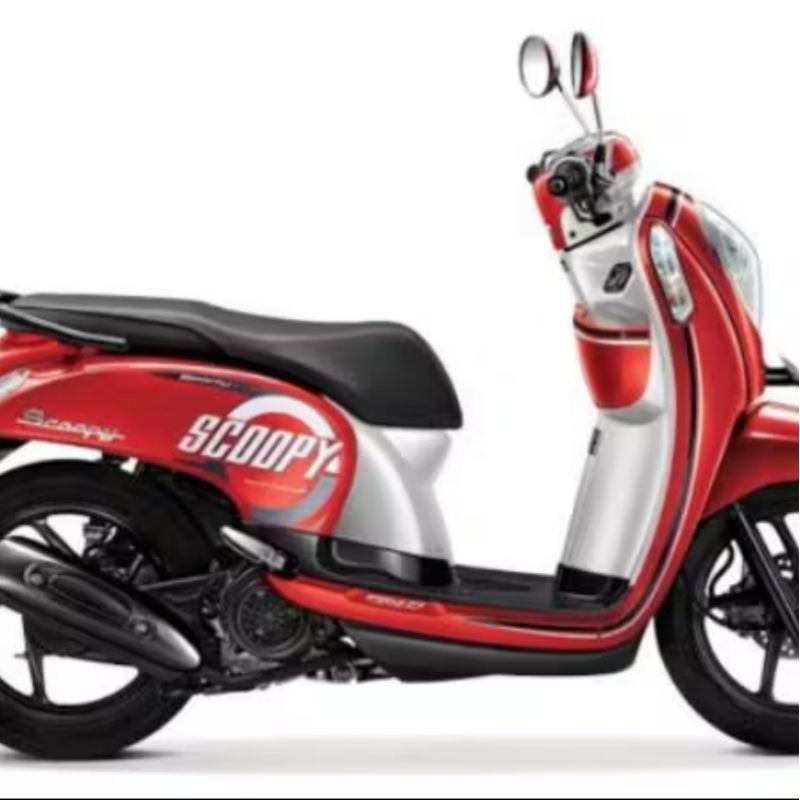 Striping / Stiker List Montor Honda Scoopy 2015 Sporty Merah Putih Stiker List Honda Scoopy 2015 Spo