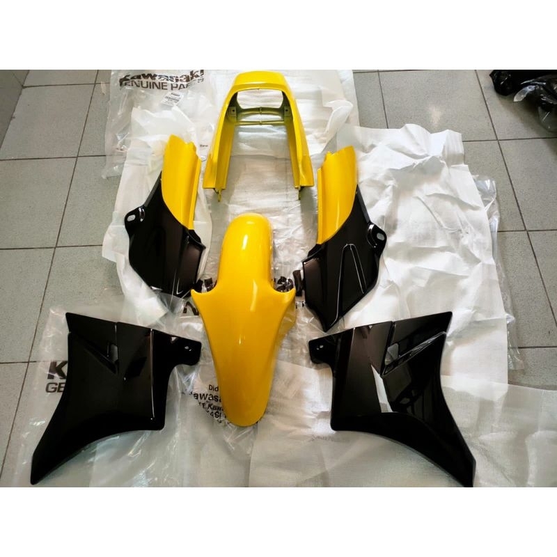 FULL SET BODY NINJA R SS KUNING ORIGINAL KAWASAKI