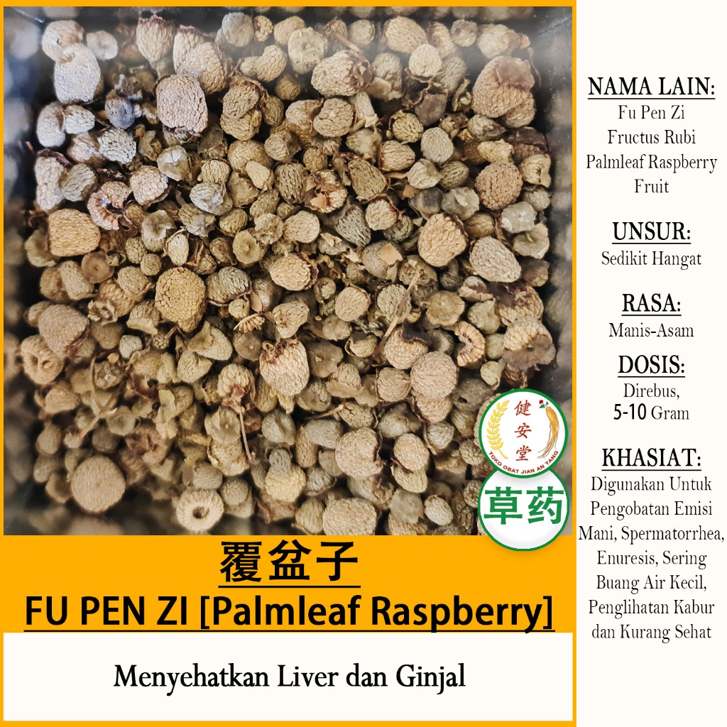 

FU PEN ZI - Palmleaf Rasperry [Fructus Rubi - Rubus Chingii Fructus 覆盆子] Herbal TCM Per 100 Gram