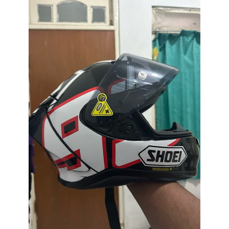 Shoei Z7 Black Glosy decal Marc Marquez