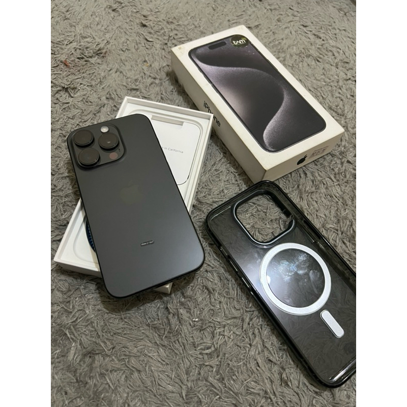 iphone 15 pro 128gb ibox warna black titanium second ibox