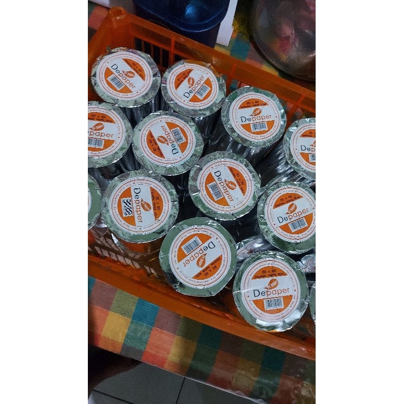 

Kertas Thermal ukuran 80x80 merk Depeper