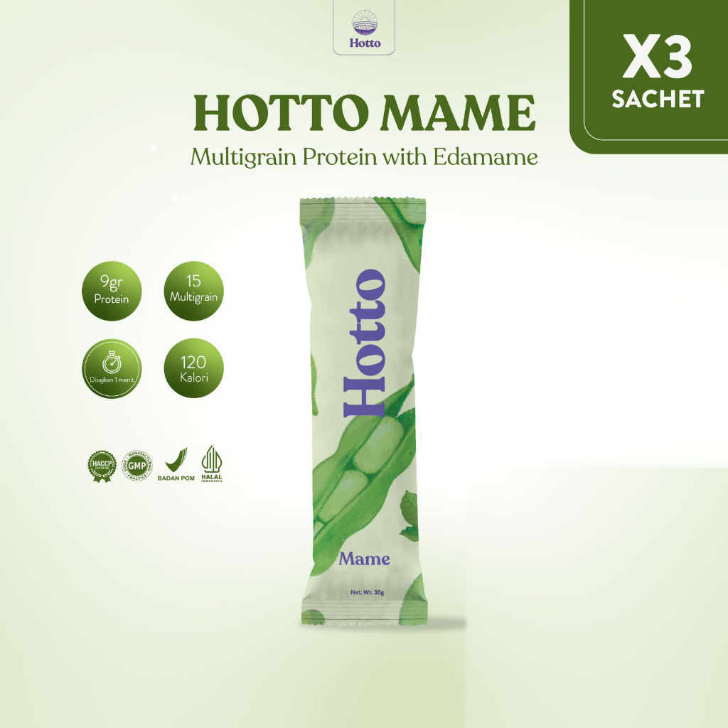 

HOTTO MAME Superfood Multigrain dengan EDAMAME - 3 saset @30gr