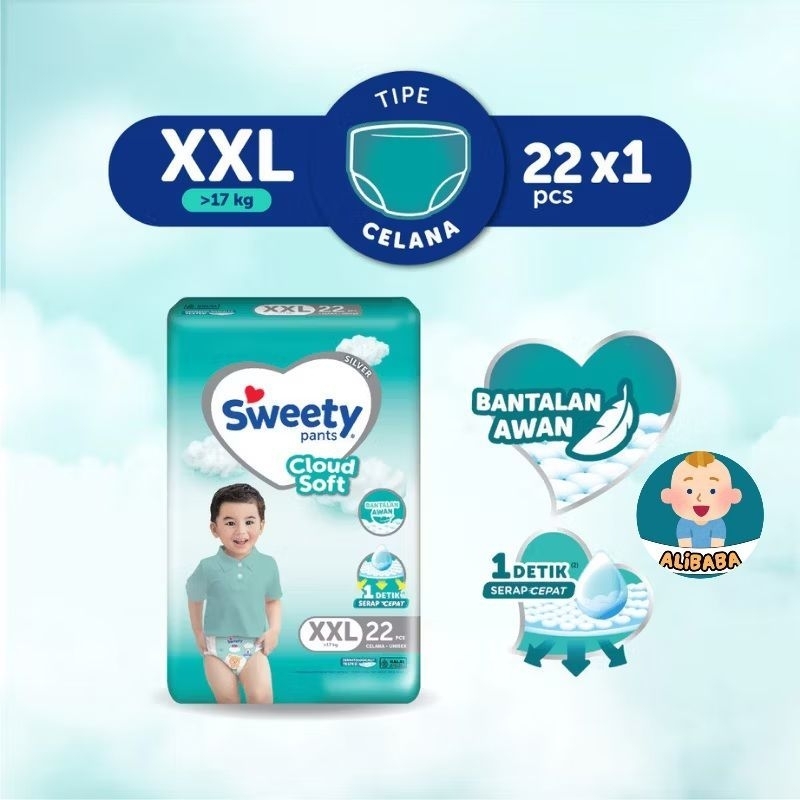 Sweety Silver Pants XXL22 popok celana