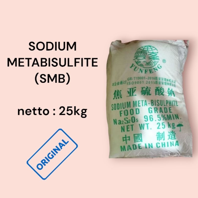 

SODIUM METABISULFITE YUNFENG/SMB FOOD GRADE@25kg