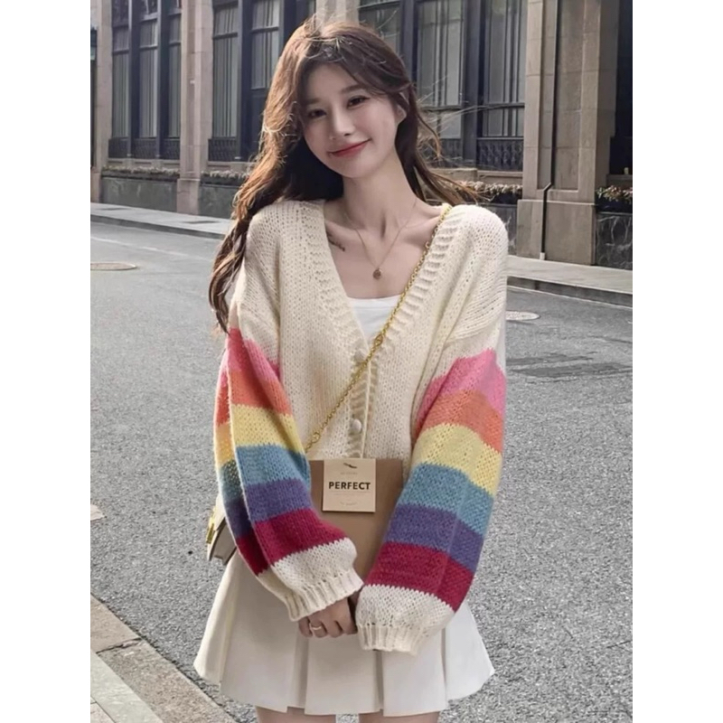 SWEATER RAJUT WARNA WARNI AESTHETIC IMPORT
