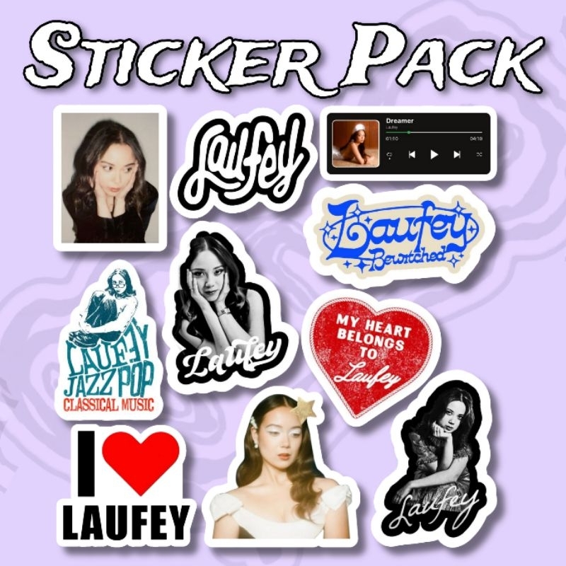 

Sticker Laufey Pack isi 10 pcs vinyl waterproof