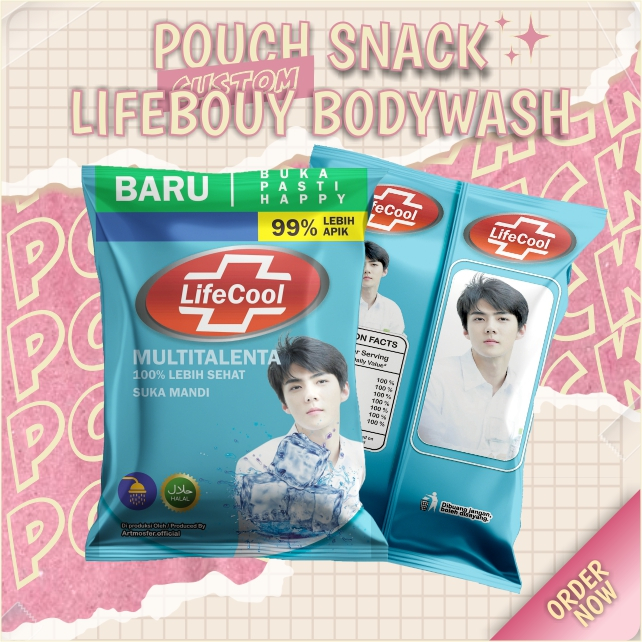 

Snack Pouch Jumbo Custom Lifebouy Bodywash Cool