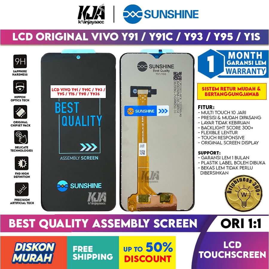 LCD Touchscreen Vivo Y95 / 1807 Complete Fullset Original