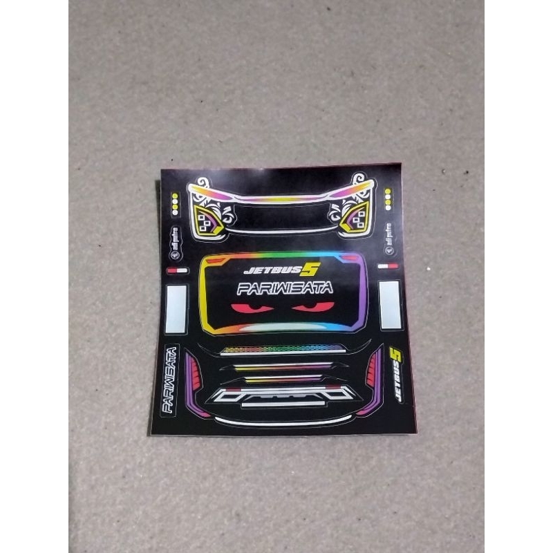 

stiker lampu miniatur JB5 RGB batik