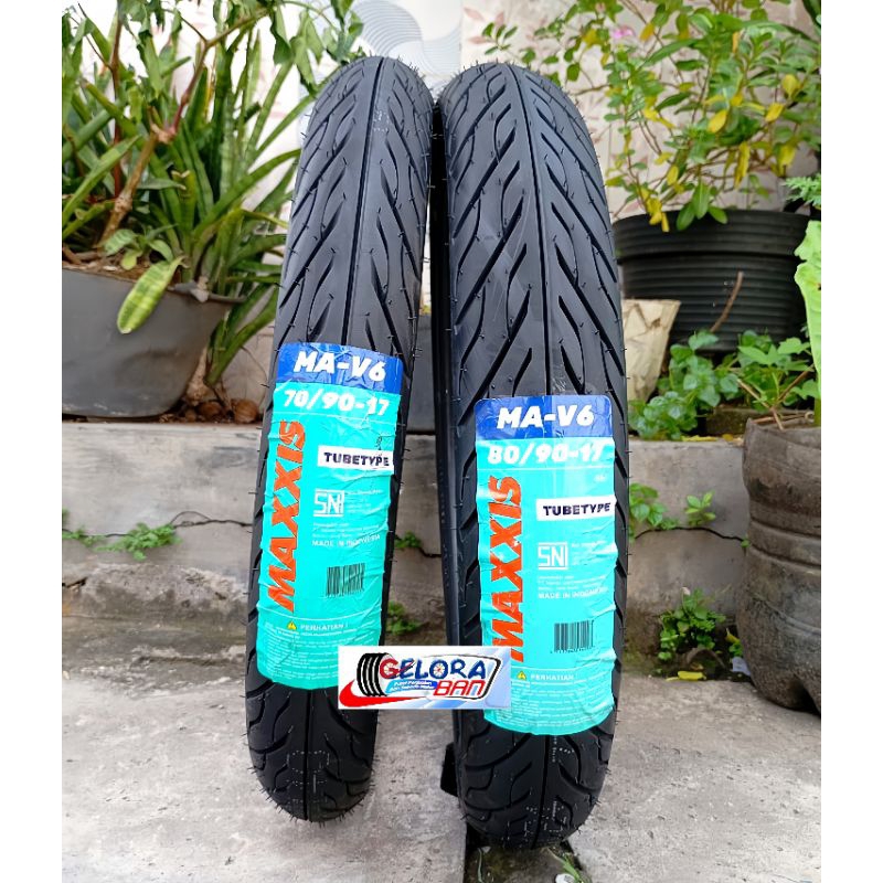 Ban Maxxis MA-V6 70/90-17 80/90-17 Tubetype / Bukan Tubeless ban montor satria Jupiter Vega Supra Re