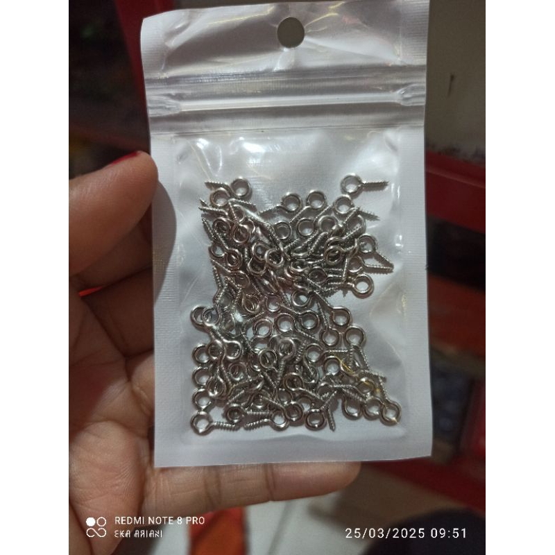 100pcs paku sekrup/paku untuk juntai clay