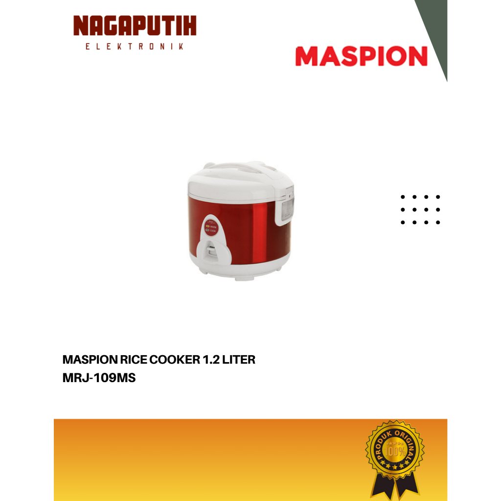 Maspion Rice Cooker MRJ-109MS 1.2 Liter