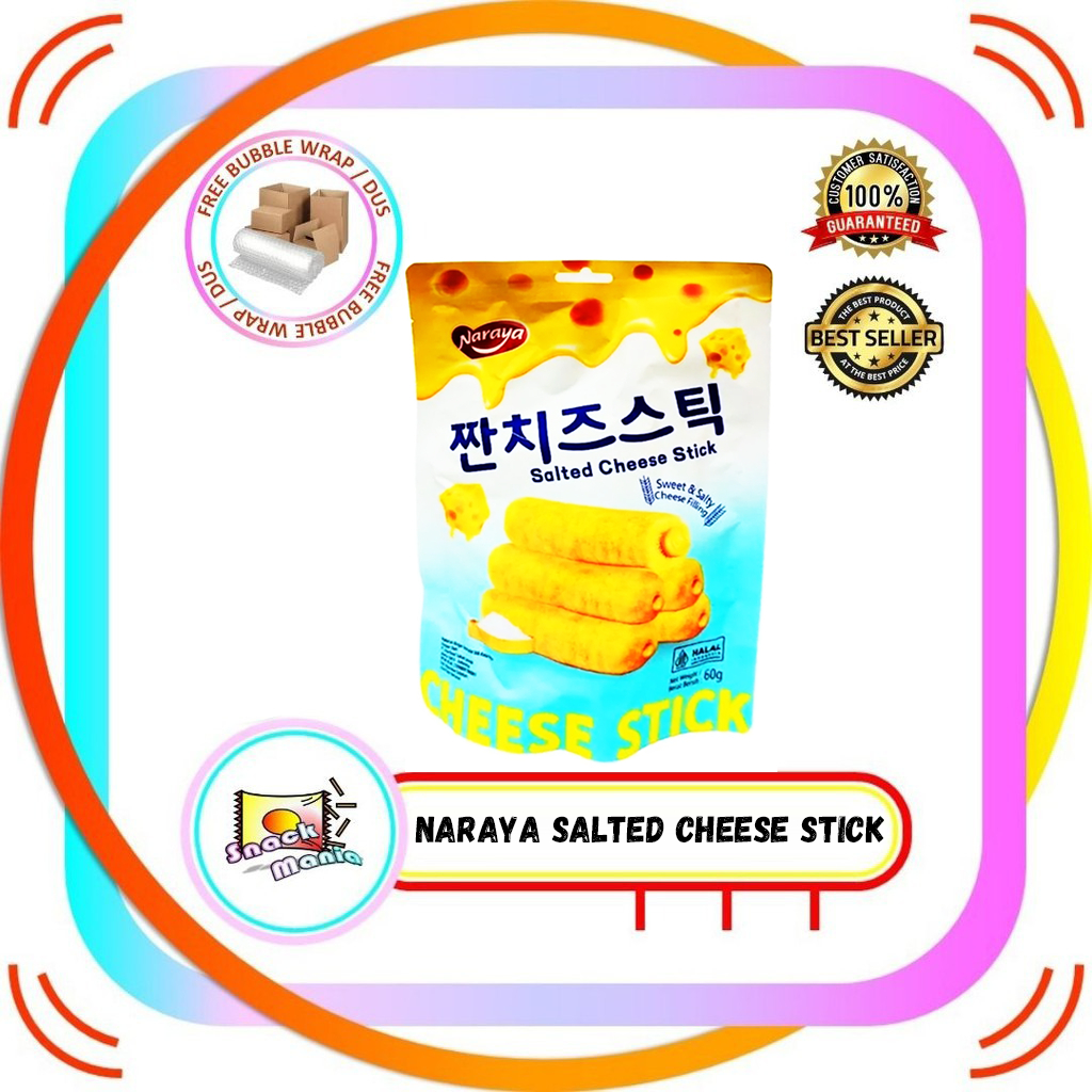 

Naraya Salted Cheese Stick 60 gr~ Camilan Stik Rasa Keju