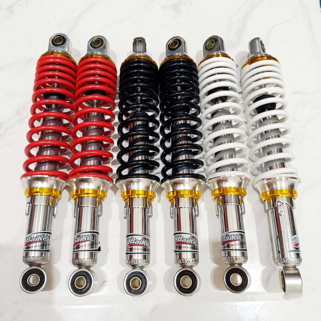 Shock I Baike / Skok Belakang Non Tabung Bebek 340 mm / 270 mm Bebek Merah Hitam Putih Black White R