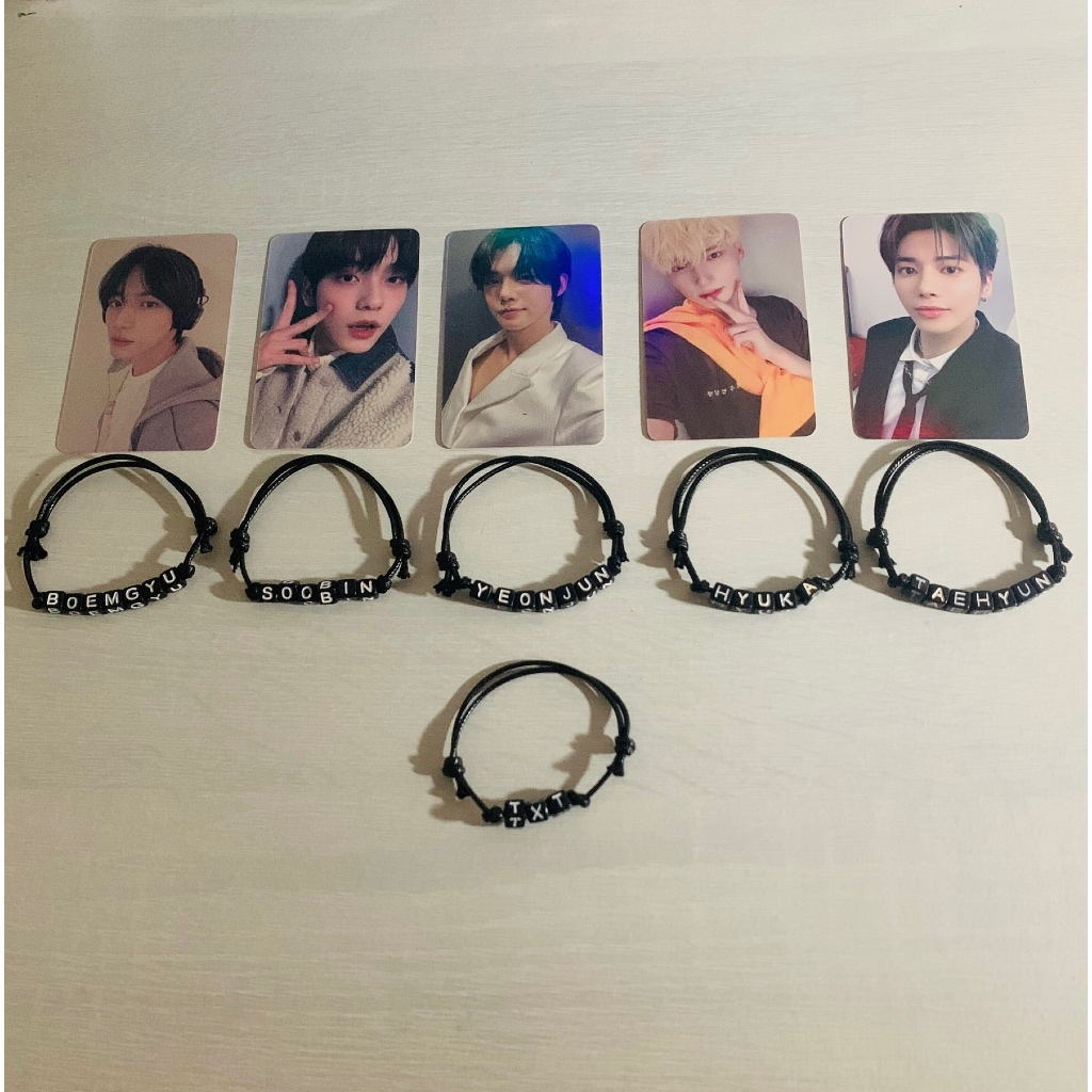 GELANG NAMA MEMBER TXT FREE PC MEMBER TOMORROWxTOGETHER SOOBIN YEONJUN BEOMGYU HEUNINGKAI TAEHYUN