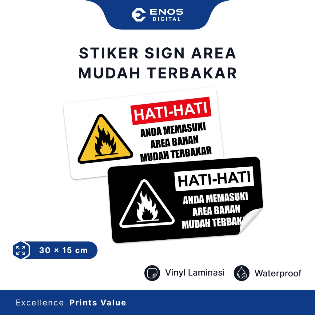 

Stiker Peringatan Area Mudah Terbakar Stiker Label Peringatan Hati Hati Memasuki Area Bahan Mudah Terbakar