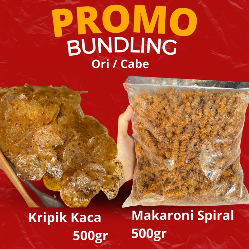 

PAKET BUNDLING MAKARONI SPIRAL 500gr & KRIPCA 500gr