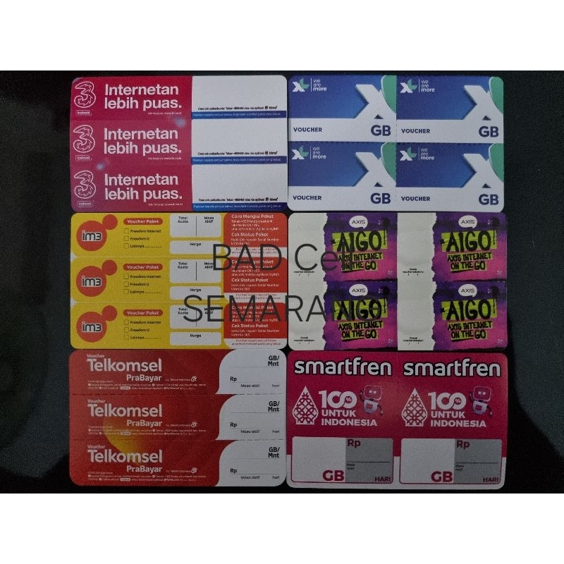 VOUCHER ZERO / KOSONG ALL OPERATOR