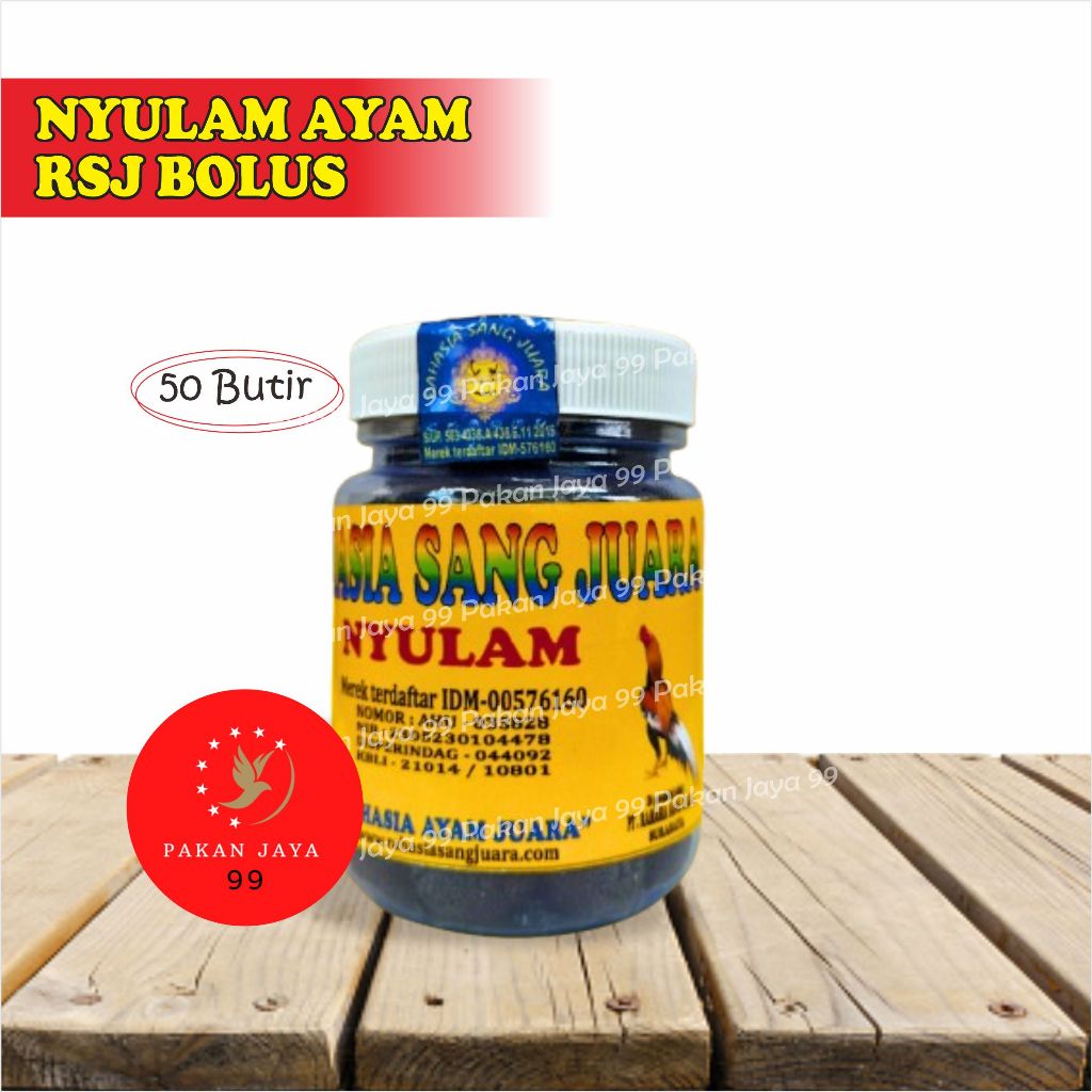 READY NYULAM AYAM RSJ BOLUS OBAT AYAM MABUNG NGURAK GANTI BULU MOULTING