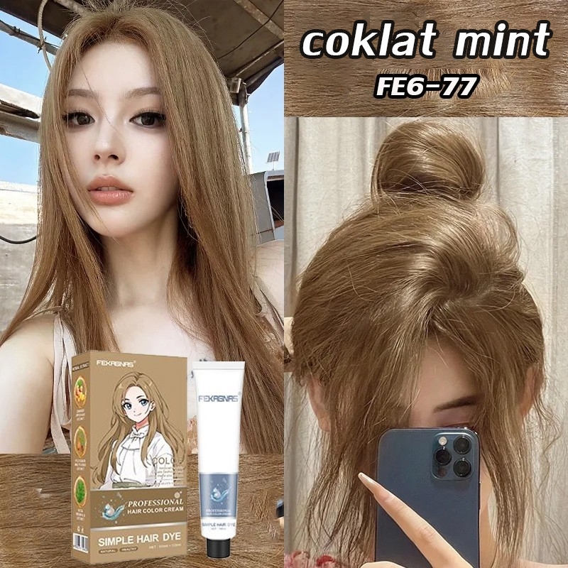 [Tanpa Amonia] Cat Rambut Natural 210ml STYLE FIT - Warna Berkilau, Cepat Meresap 15 Menit, Tidak Pu