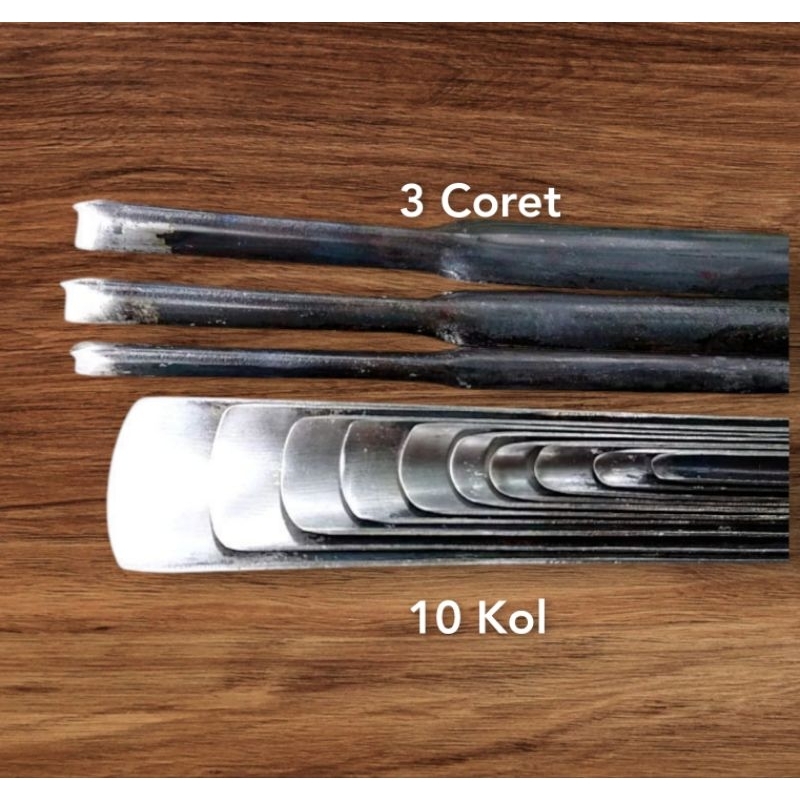 13 Pcs pahat ukir Jepara, Tatah Ukir Bonsai, Kol dan Coret