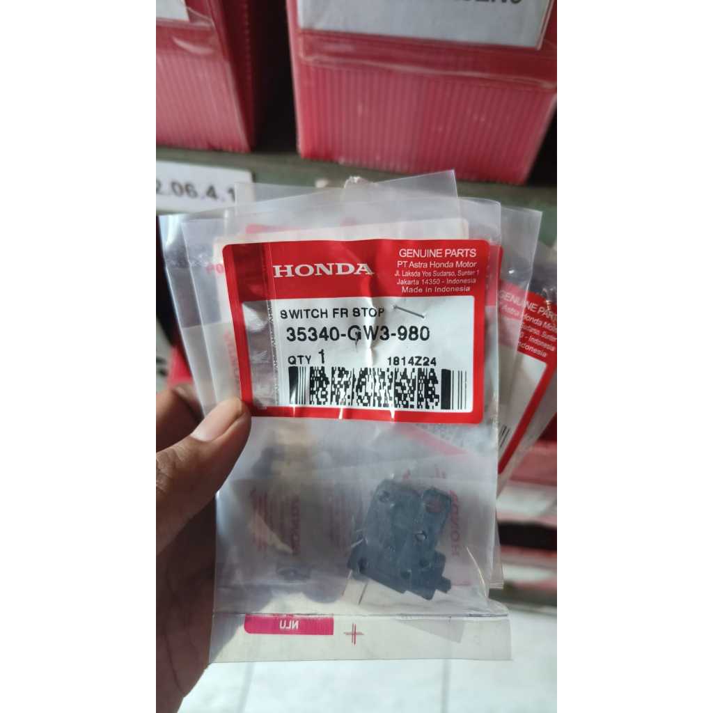 35340GW3980 Switch FR Stop Switch Rem Depan Honda Supra X 125 BEAT FI SCOOPY FI ORIGINAL ASLI AHM HO