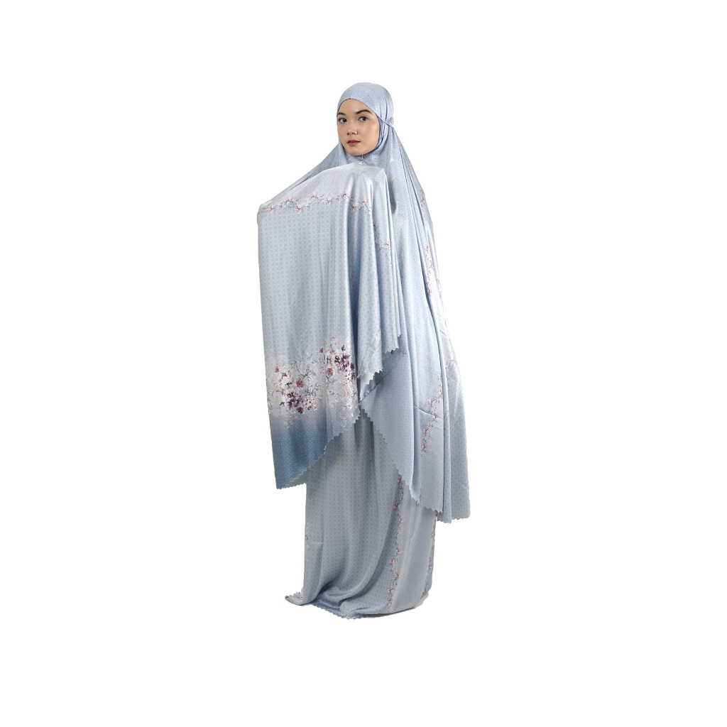 AKAYE | Mukena Silk Lilt Mukena - Sutra Premium Wanita Dewasa Mukena Mewah Elegan