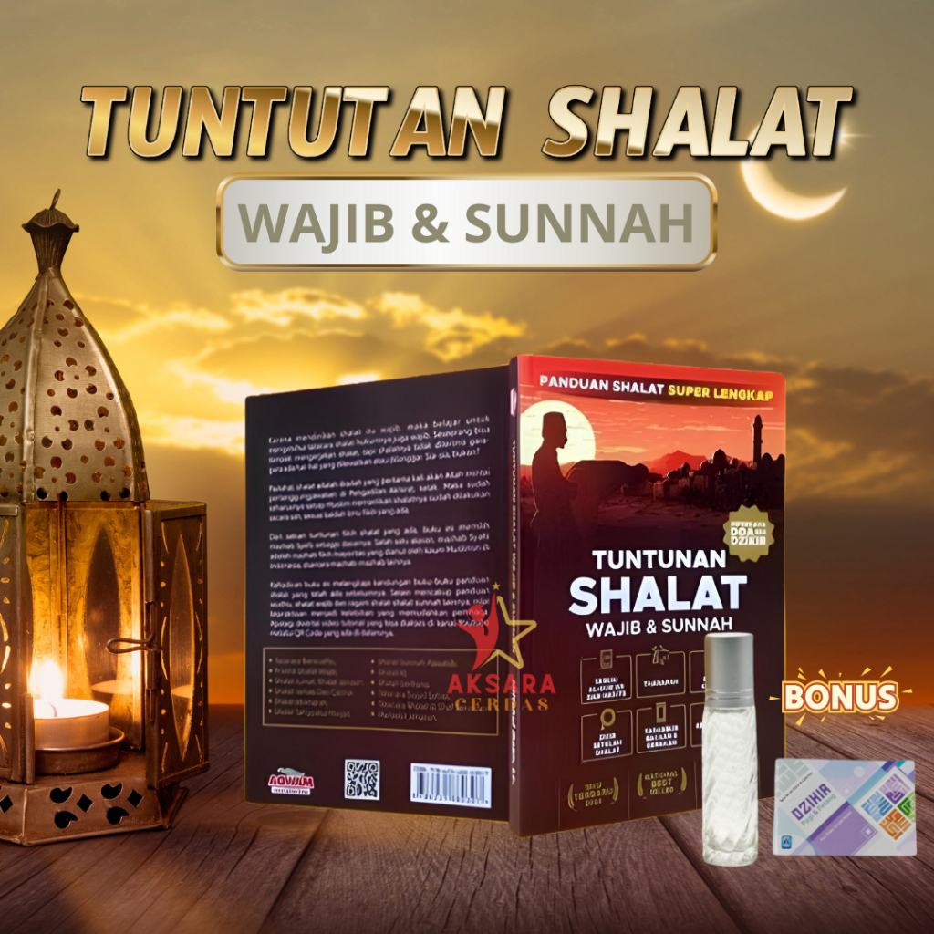 Buku Tuntunan Sholat Wajib dan Sunnah Lengkap Adi Hidayat Original Panduan Shalat Menurut Rasulullah