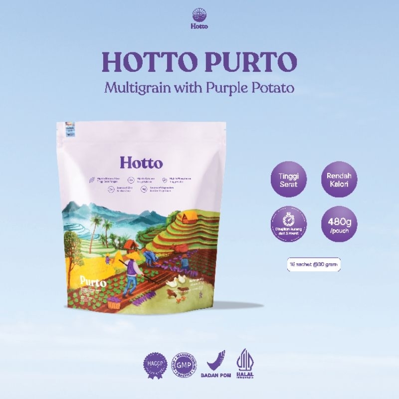 

Hotto Purto Multigrain with Purple Potato 1 Pouch - 16 Sachet