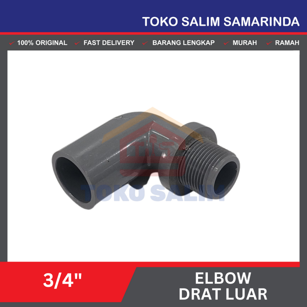 Elbow Drat Luar 3/4" / Knee Drat Luar 3/4 inch PVC