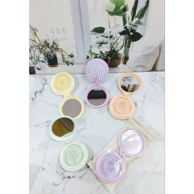 sisir lipat kaca / sisir kaca / sisir lipat lucu / sisir import