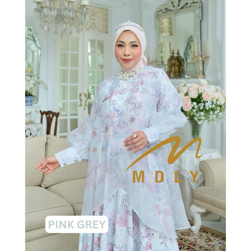 RAYA SERIES OUTER ORGANZA SILK BY MDLY/ GAMIS MDLY OUTER LEPAS PASANG/ GAMIS MOTIF MDLY