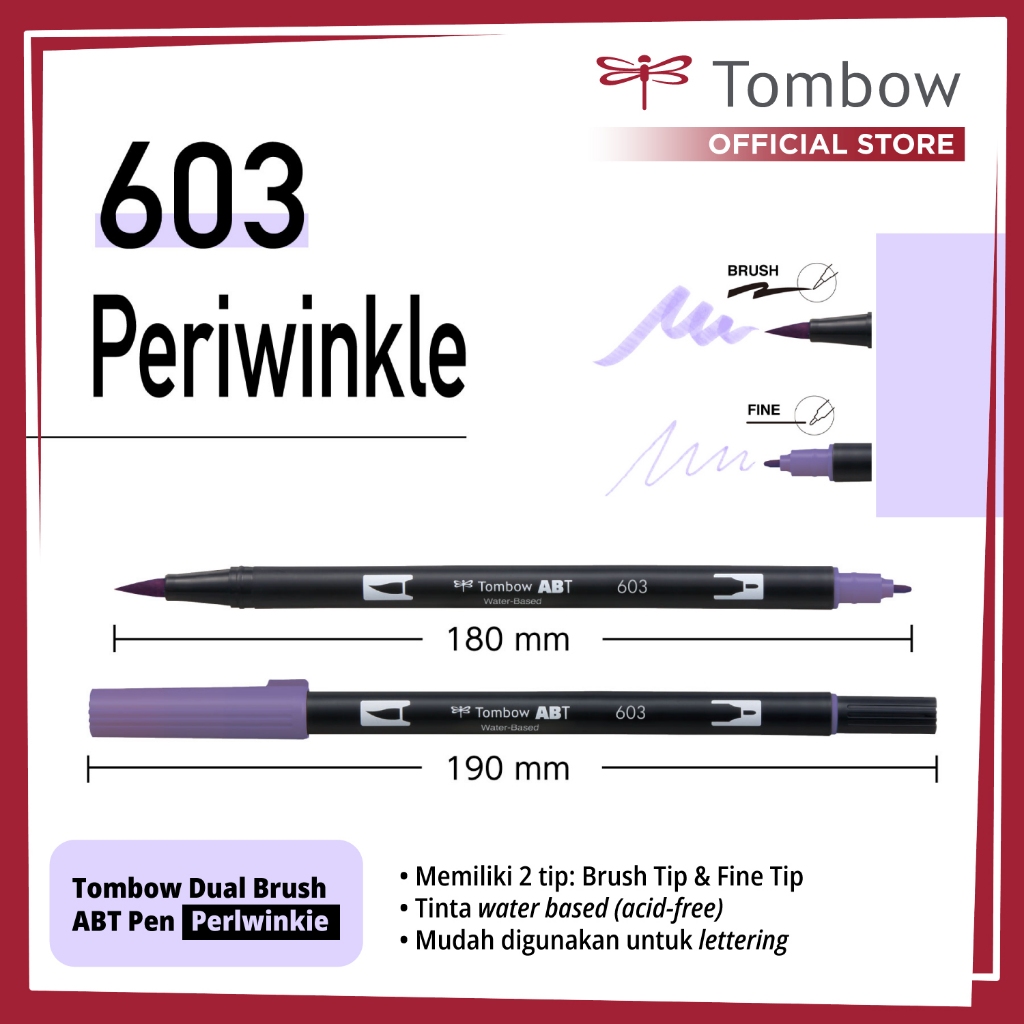 

Tombow Dual Brush ABT Pen Perlwinkie