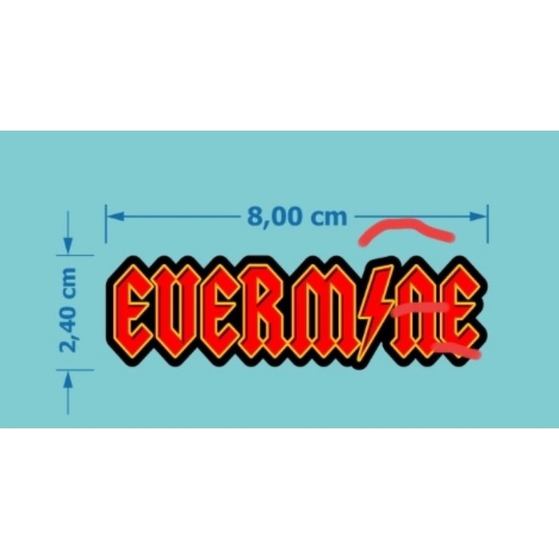 

stiker evermine original