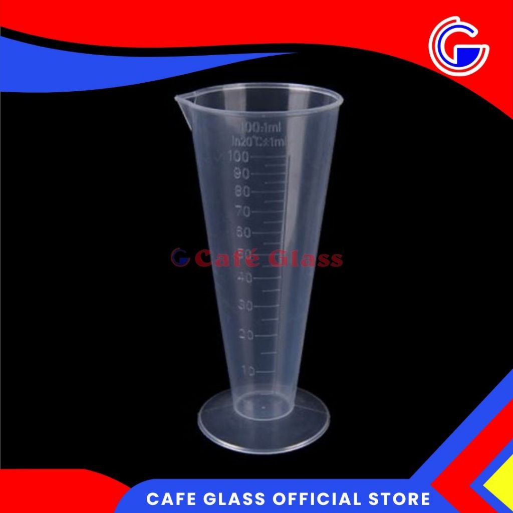 JIGGER 100ML | GELAS TAKAR PLASTIK 100ML | GELAS TAKAR CAFE