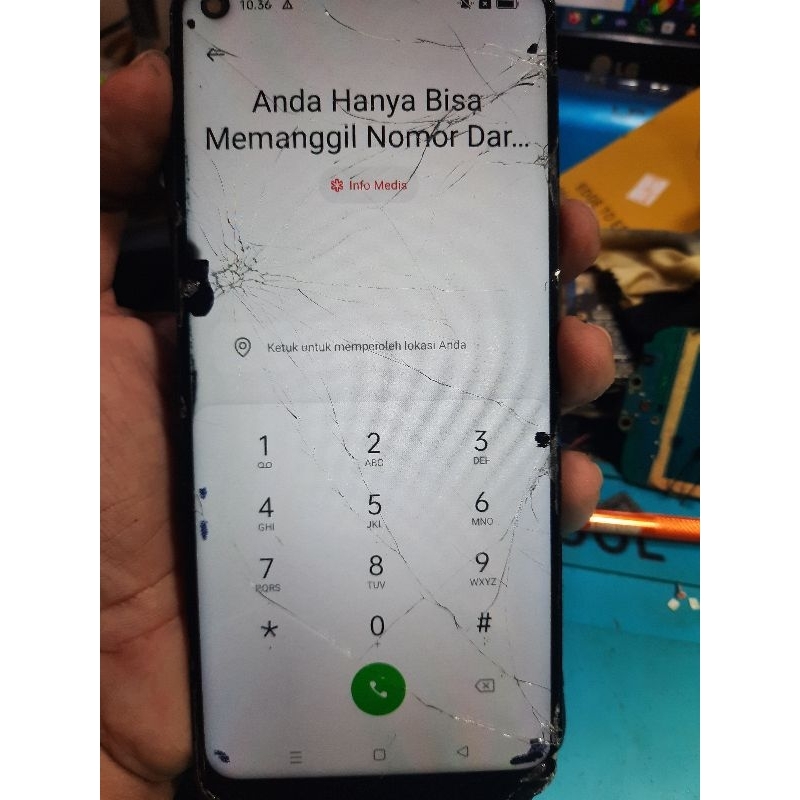 Lcd Bawaan Oppo A53 Copotan Cabutan Minus..