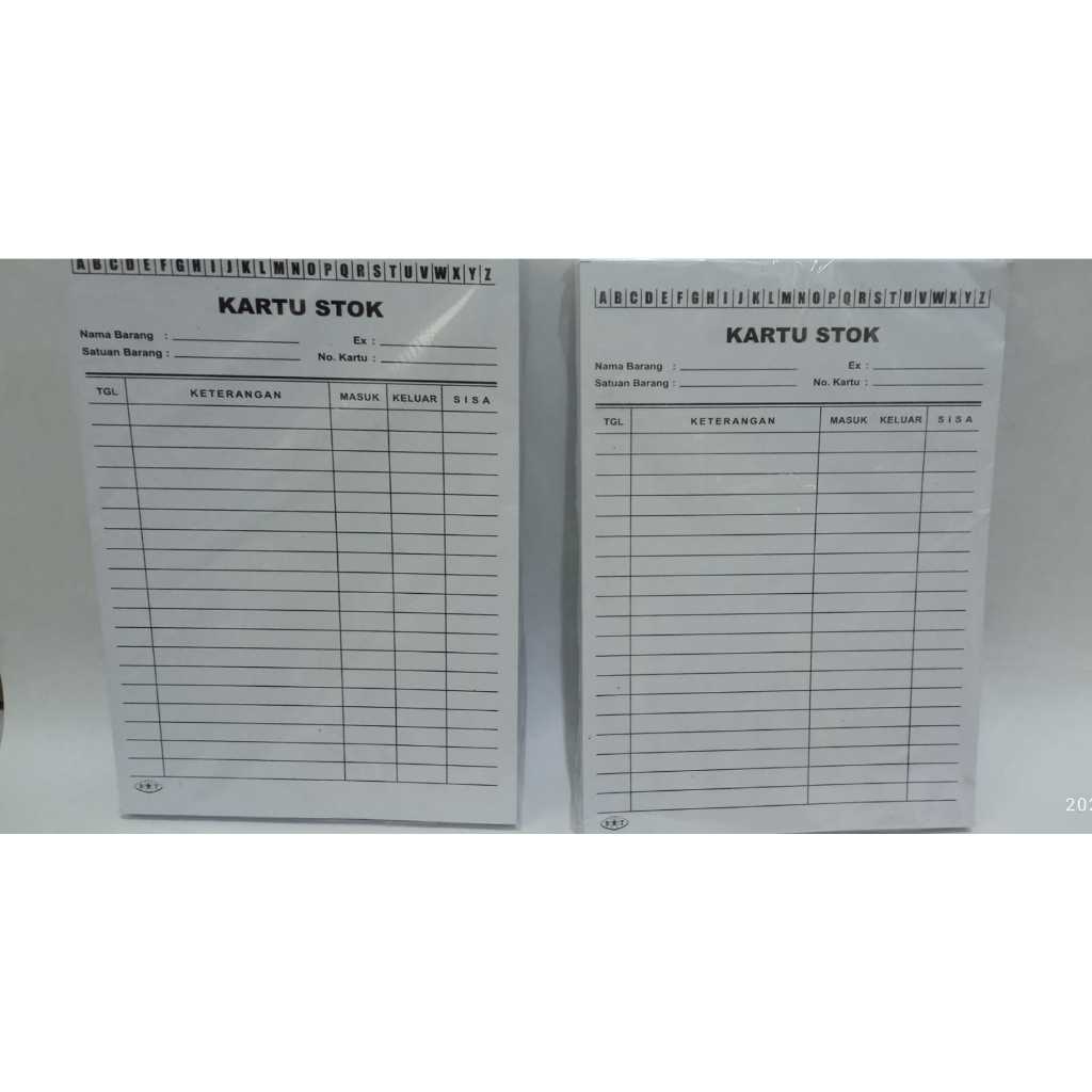 

kartu stock/ kartu persediaan barang/Kartu Stock Kecil Putih 15*21cm isi 100 Lembar