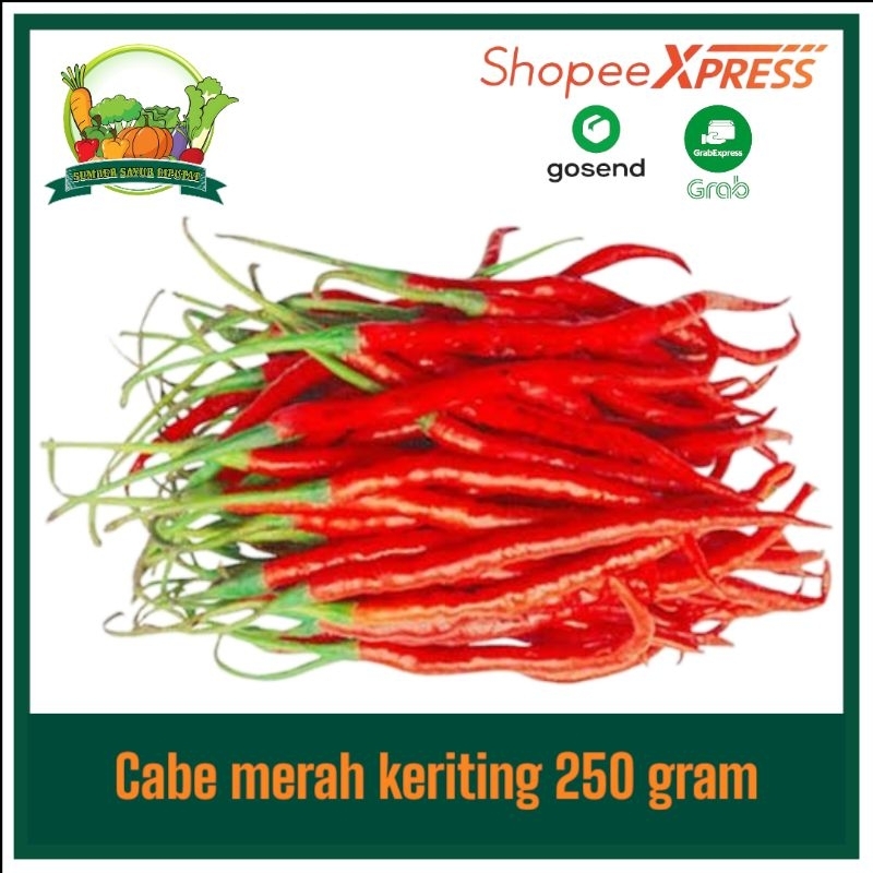 

Cabe cabai merah keriting 250 gram - KIRIM INSTAN