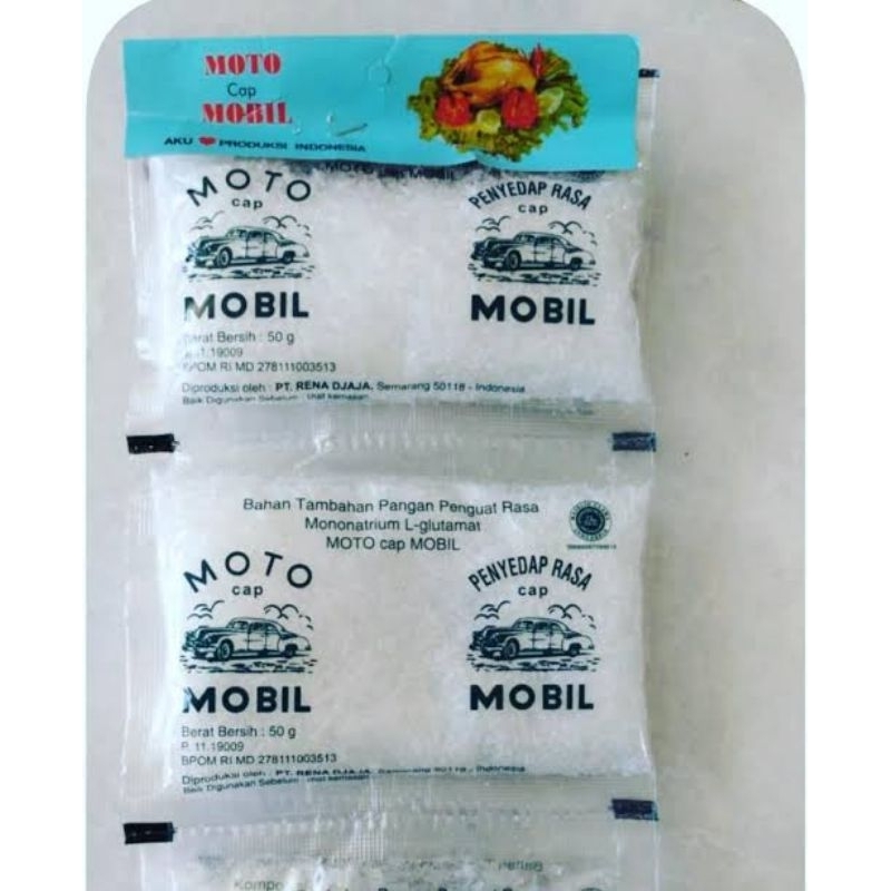 

Penyedap Rasa Micin cap motto mobil