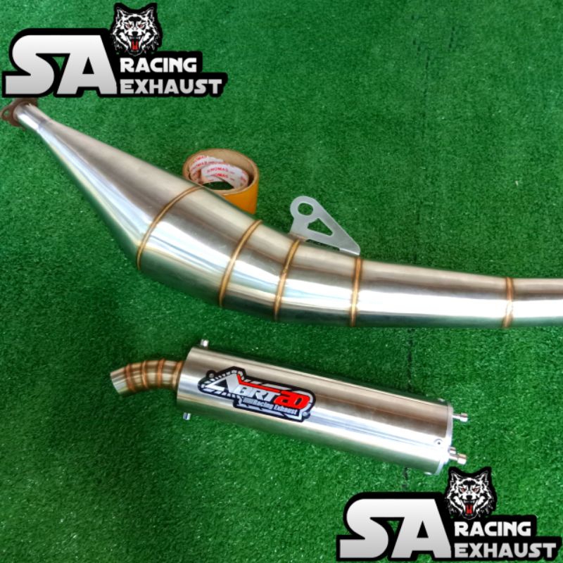 Knalpot Racing ABRT Stainles Model Samping Pnp Yamaha Fiz R