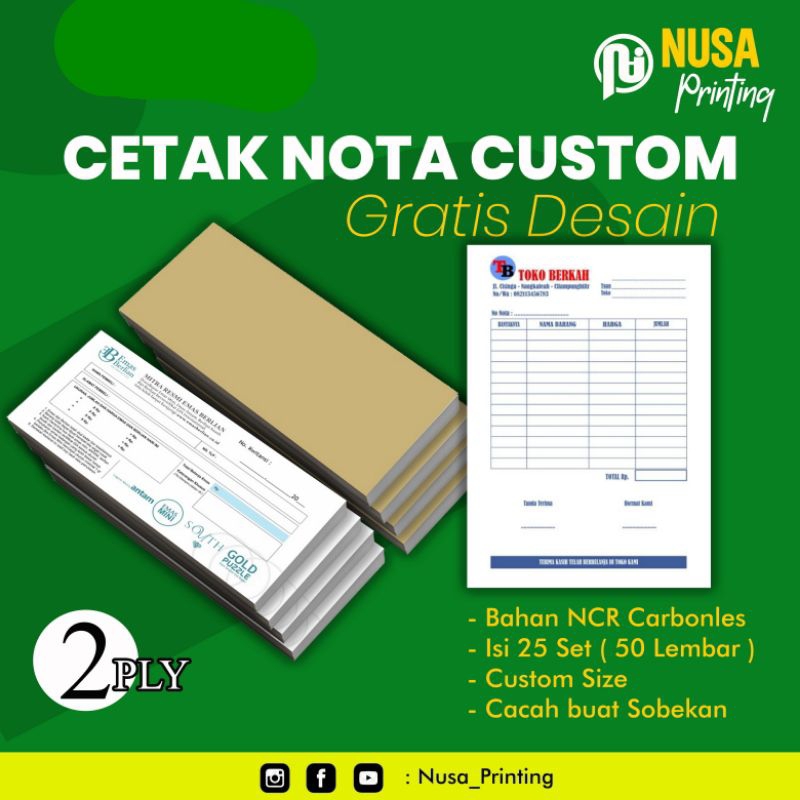 

Cetak Nota NCR 1/4 2 Play Gratis Desain