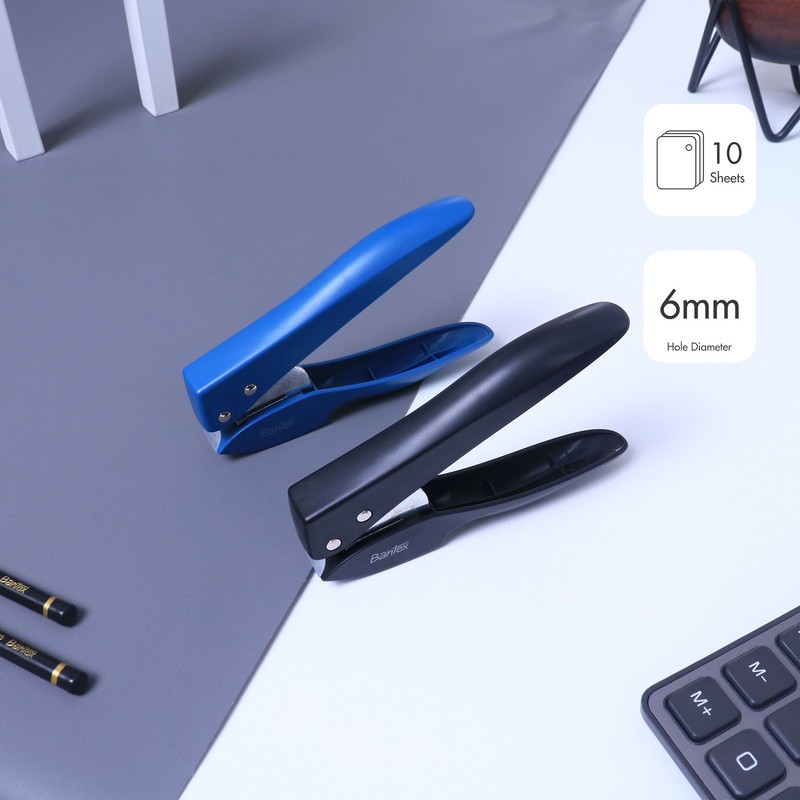 

[ONE's Stationery] Bantex Pembolong Kertas 1 Lubang / Punch / Perforator Kapasitas 10 Lembar BD6101
