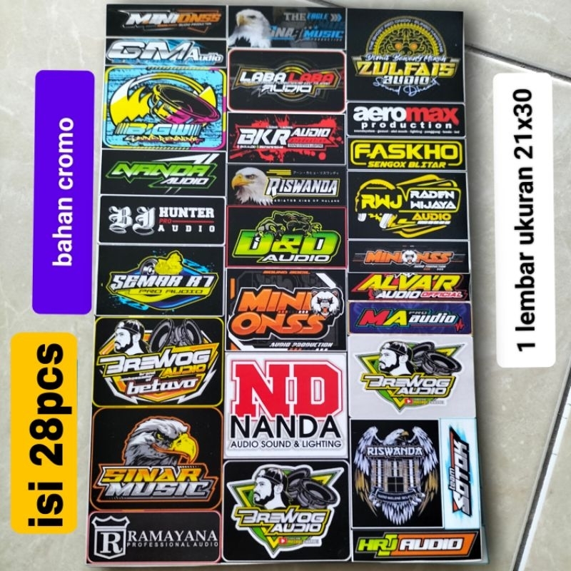 

STIKER SOUNDSYSTEM BAHAN CROMO GLOSY