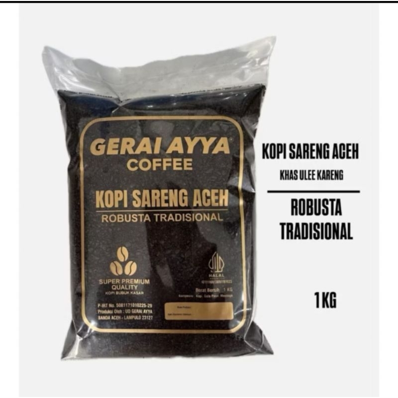 ( Aceh ) New Bubuk Kopi Saring Aceh Kasar Warung Kopi