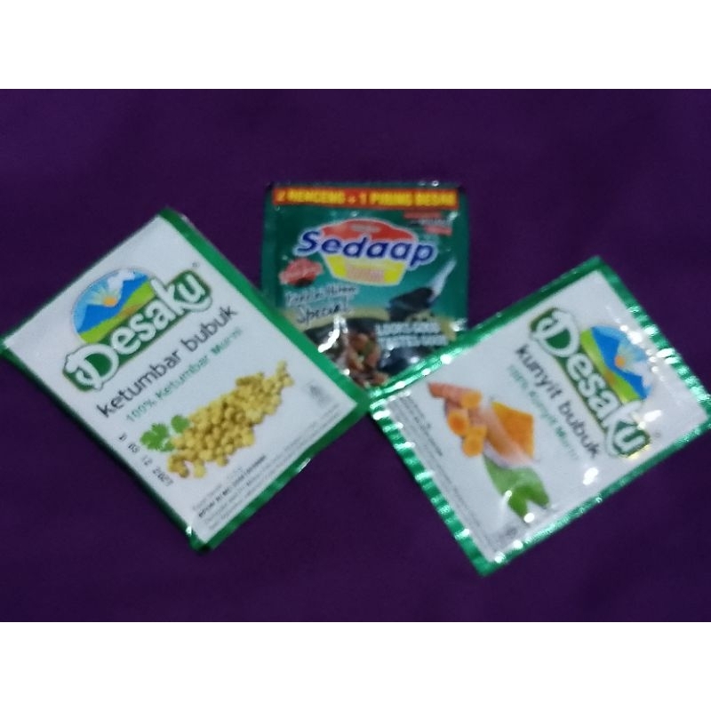 

Kecap Sedaap+Kunyit Bubuk+Ketumbar Bubuk Paket 2H (TRB50)