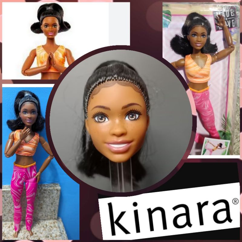 Kepala Barbie Doll MTM Yoga Brooklyn Original Mattel