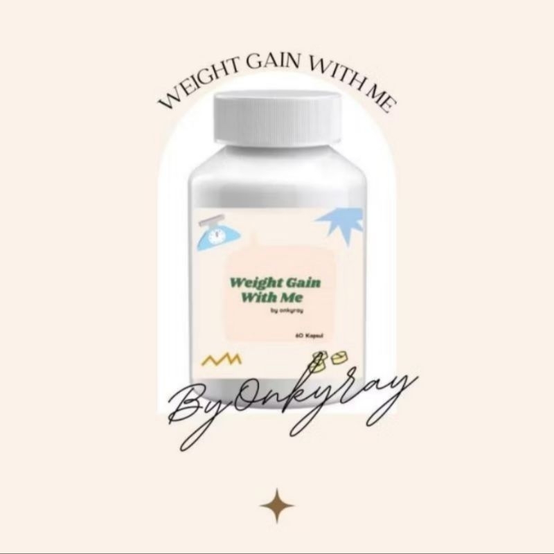 WEIGHT GAIN WITH ME ASLI ORIGINAL OBAT HERBAL PENGGEMUK BADAN AMPUH NAIk 5-10KG/ WEIGHT GAIN WITH ME