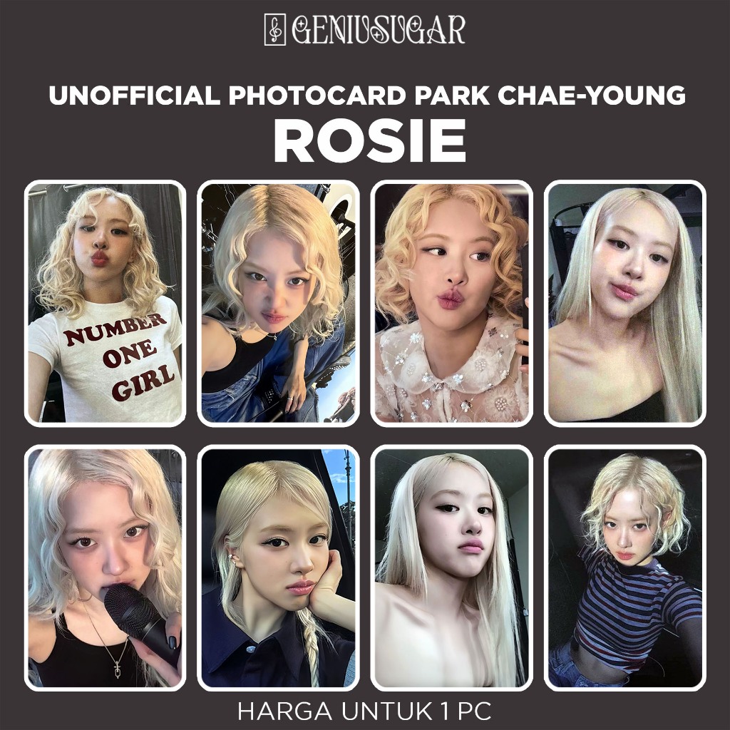 [BLACKPINK] ROSIE PHOTOCARD UNOFFICIAL